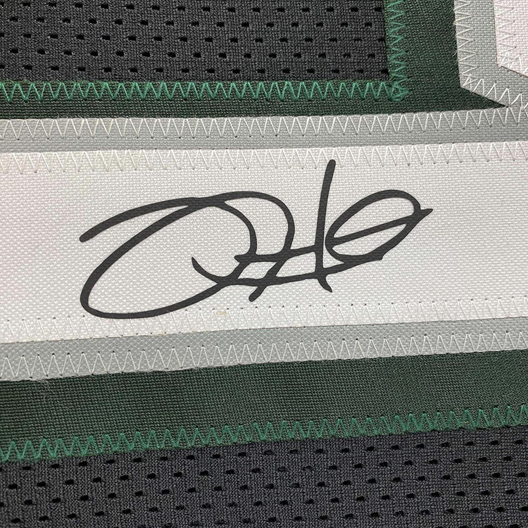 Framed Facsimile Autographed Jalen Hurts 35x39 Philadelphia Black Reprint Laser Auto Football Jersey