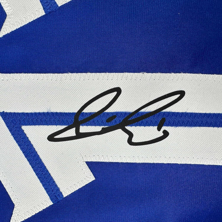 Framed Facsimile Autographed Bo Bichette 35x39 Toronto Blue Reprint Laser Auto Baseball Jersey