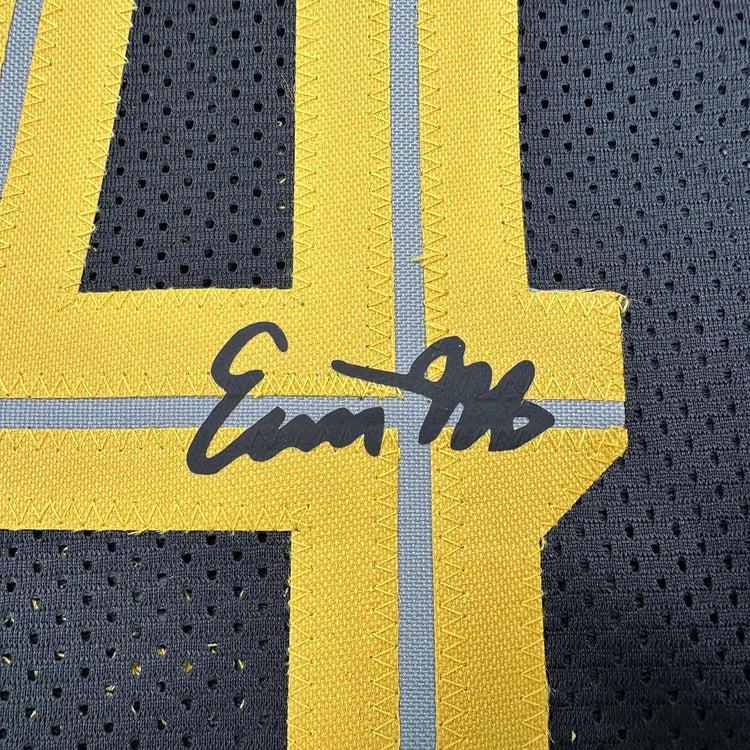 Framed Facsimile Autographed Evan Mobley 35x39 Cleveland Black Reprint Laser Auto Basketball Jersey