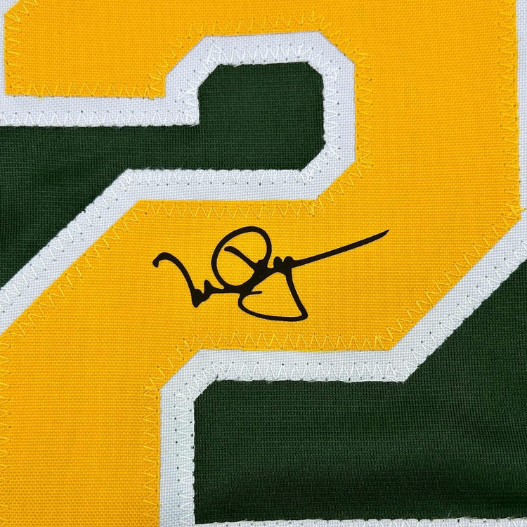 Facsimile Autographed Mark McGwire Oakland Green Reprint Laser Auto Baseball Jersey Size Men's XL
