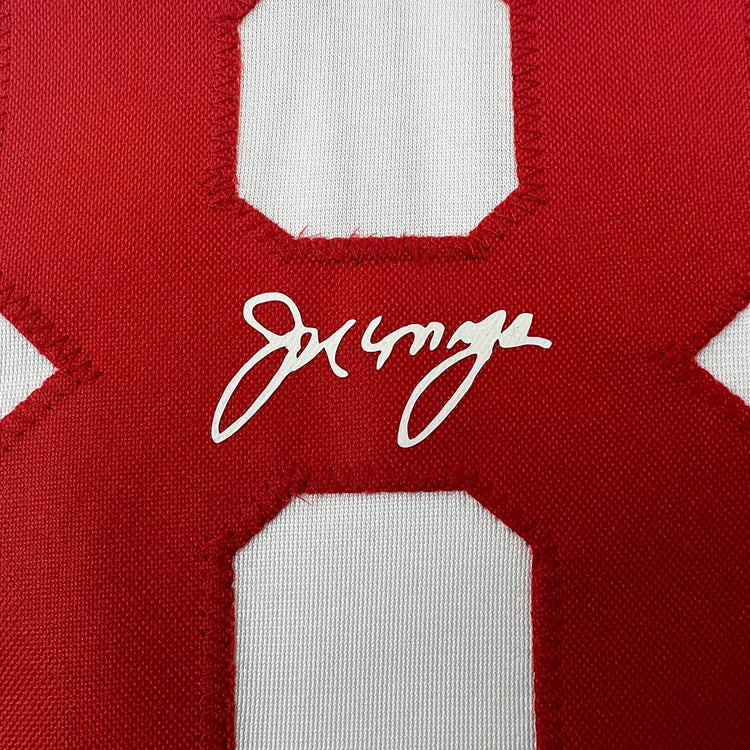 Framed Facsimile Autographed Joe Morgan 35x39 Cincinnati White Reprint Laser Auto Baseball Jersey