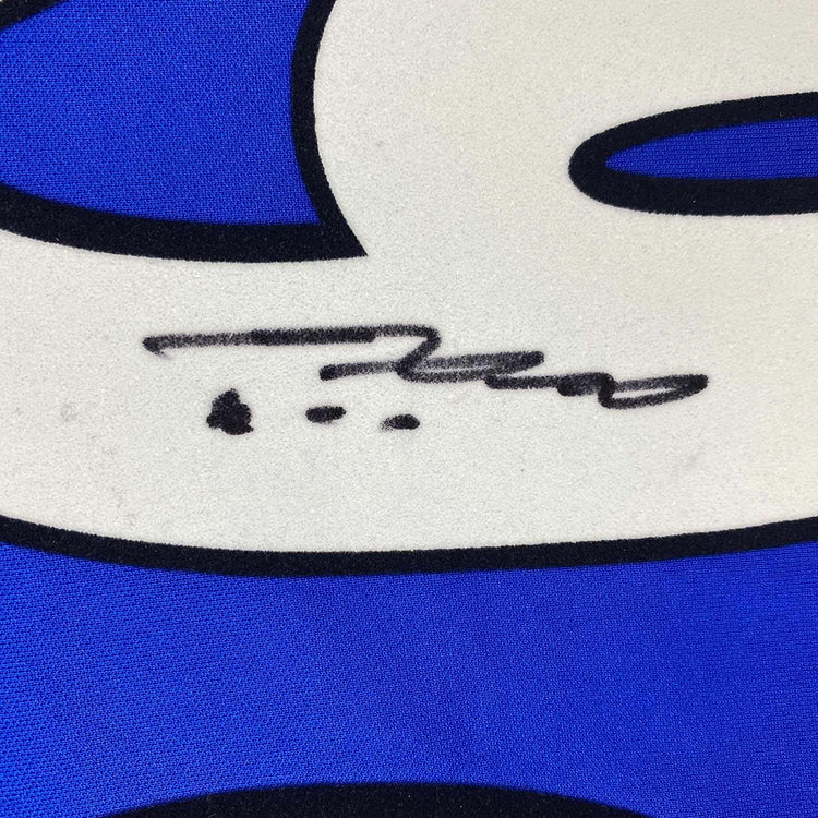 Framed Autographed/Signed John Terry 35x39 Chelsea FC Blue Soccer Futbol Jersey Beckett BAS COA