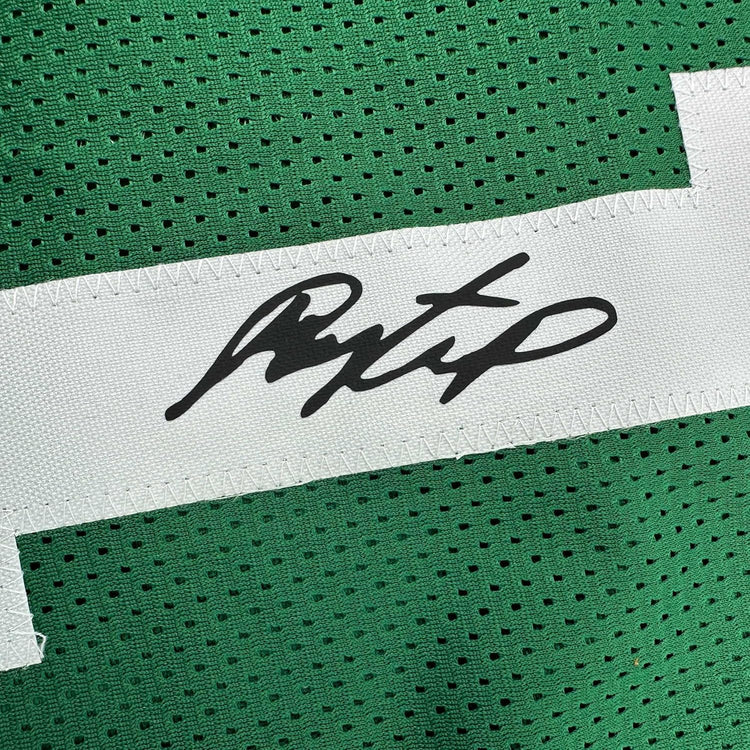 Framed Facsimile Autographed Payton Pritchard 35x39 Boston Green Reprint Laser Auto Basketball Jersey
