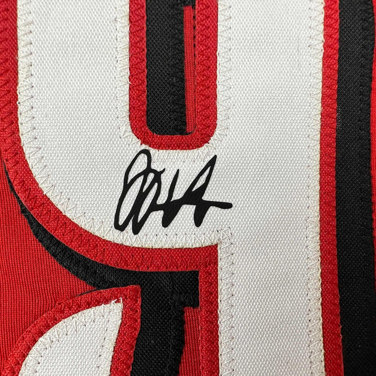 Framed Facsimile Autographed Joey Votto 35x39 Cincinnati Red Reprint Laser Auto Baseball Jersey