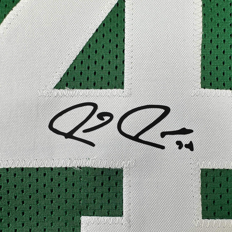 Framed Facsimile Autographed Paul Pierce 35x39 Boston Green Reprint Laser Auto Basketball Jersey