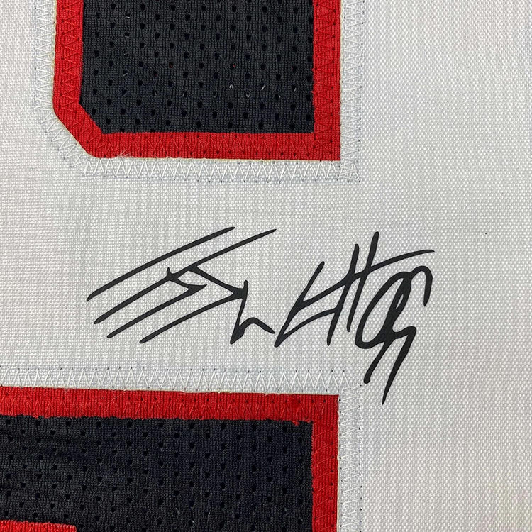 Framed Facsimile Autographed JJ J.J. Watt 35x39 Arizona Black Reprint Laser Auto Football Jersey