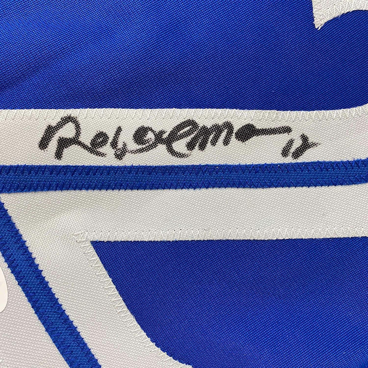 Framed Autographed/Signed Roberto Alomar 35x39 Toronto Blue Baseball Jersey JSA COA