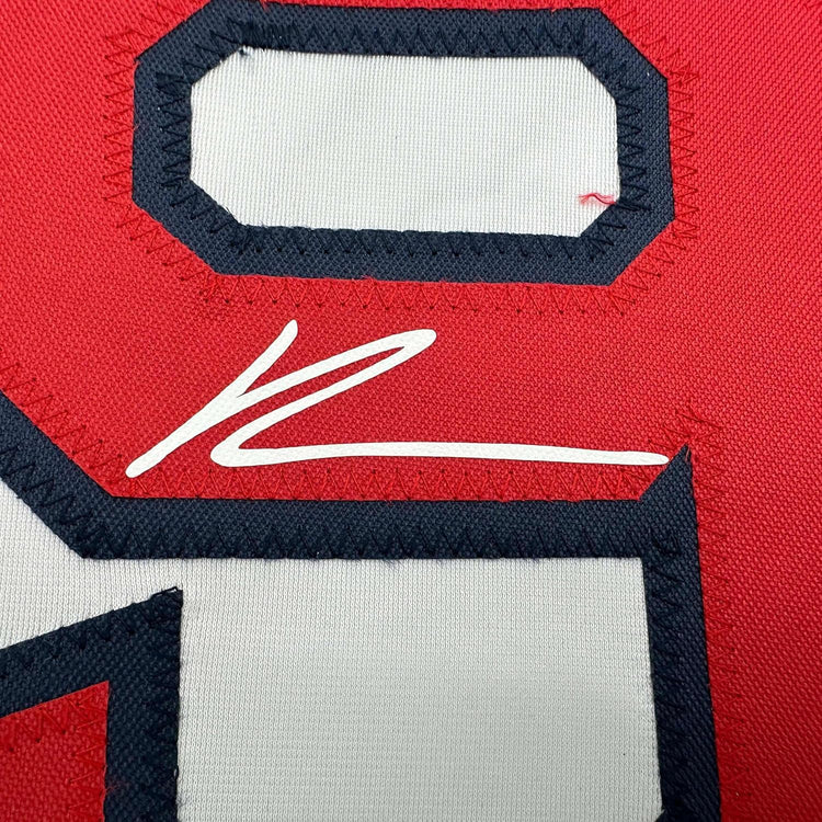 Framed Facsimile Autographed Roman Anthony 35x39 Boston White Reprint Laser Auto Baseball Jersey