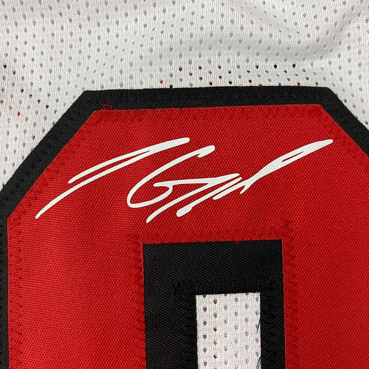 Framed Facsimile Autographed Jimmy Garoppolo 35x39 San Francisco White Alternate Reprint Laser Auto Football Jersey