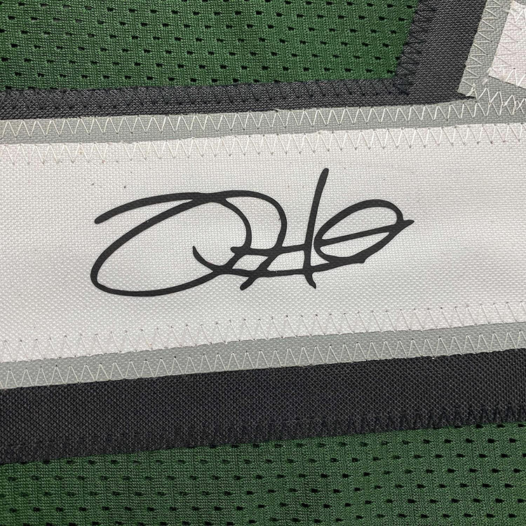 Framed Facsimile Autographed Jalen Hurts 35x39 Philadelphia Green Reprint Laser Auto Football Jersey