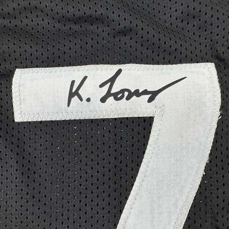 Framed Facsimile Autographed Kyle Lowry 35x39 Toronto Black Reprint Laser Auto Basketball Jersey
