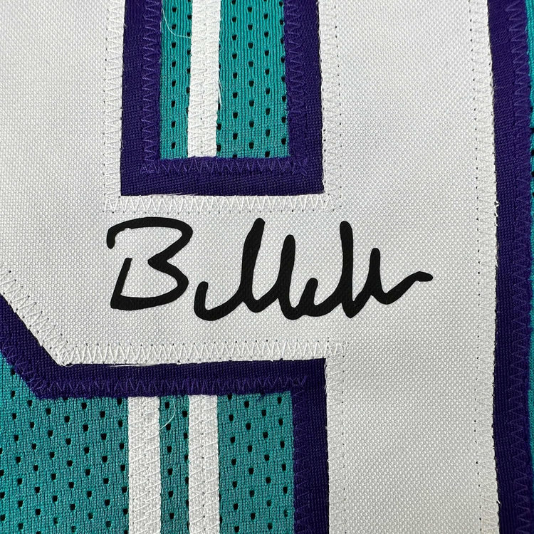 Framed Facsimile Autographed Brandon Miller 35x39 Charlotte Teal Reprint Laser Auto Basketball Jersey