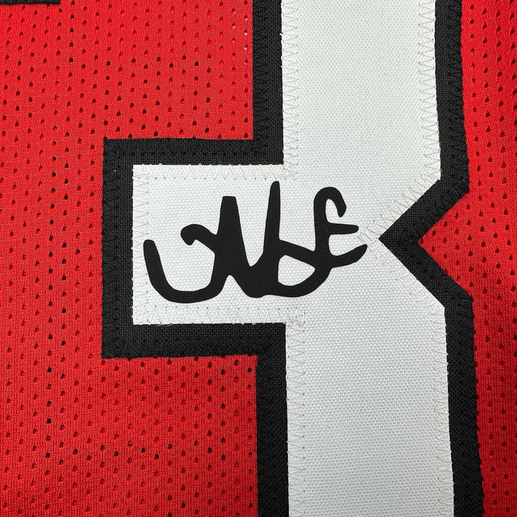 Framed Facsimile Autographed Nate Frazier 35x39 Georgia Red Reprint Laser Auto College Football Jersey