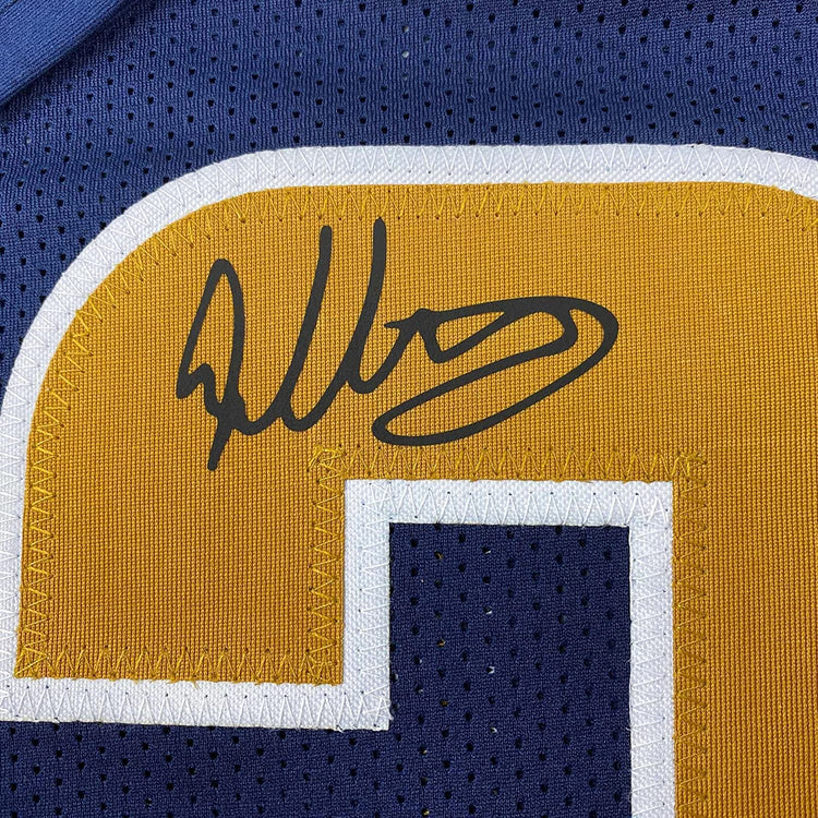 Framed Facsimile Autographed Todd Gurley II 35x39 Los Angeles LA Navy Blue Reprint Laser Auto Football Jersey