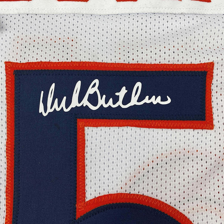 Framed Facsimile Autographed Dick Butkus 35x39 Chicago White Reprint Laser Auto Football Jersey