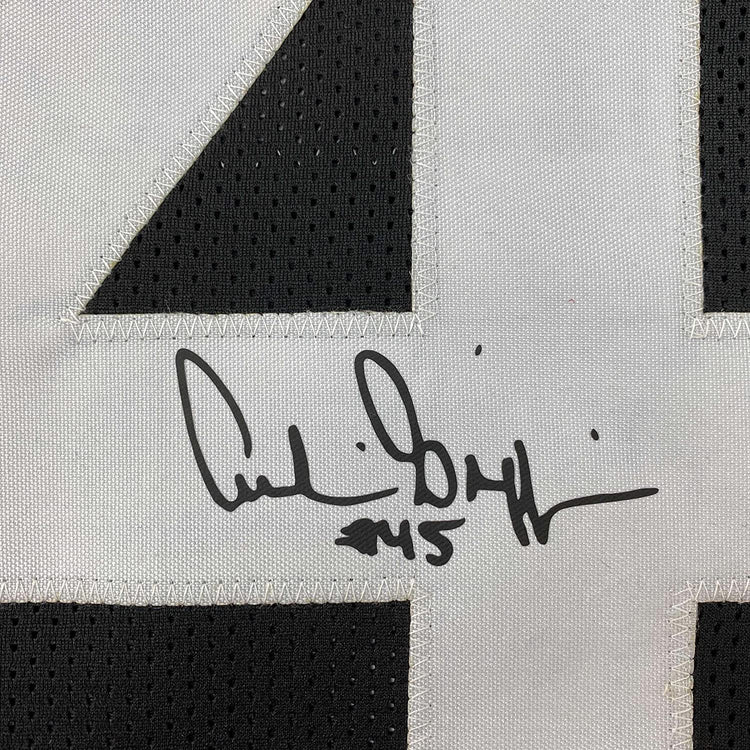 Framed Facsimile Autographed Archie Griffin 35x39 Cincinnati Black Reprint Laser Auto Football Jersey