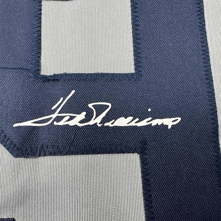 Framed Facsimile Autographed Ted Williams 35x39 Boston Grey Reprint Laser Auto Baseball Jersey