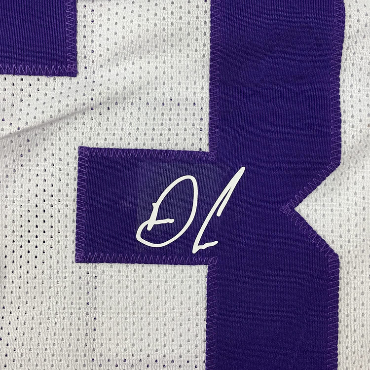 Framed Facsimile Autographed Dalvin Cook 35x39 Minnesota White Reprint Laser Auto Football Jersey