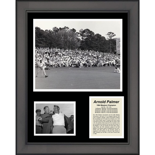 Framed Arnold Palmer 1964 Masters Champion PGA Golf 11"x14"Three Photo Collage