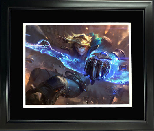 Framed Ezreal 11"x14" Video Game Photo