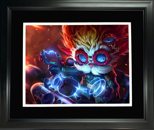 Framed Heimerdinger 11"x14" Video Game Photo