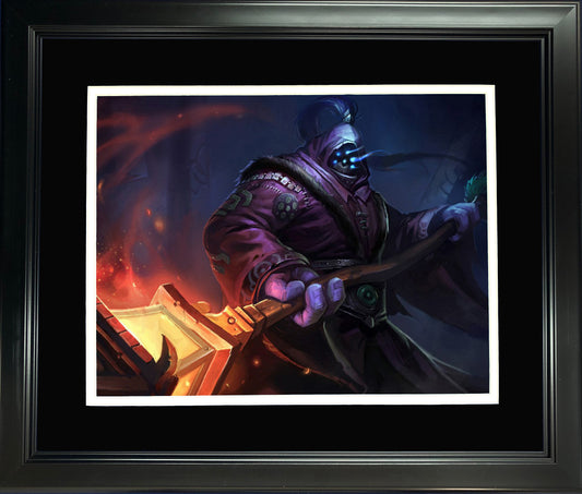 Framed League of Legends Jax 11"x14" Video Game Photo