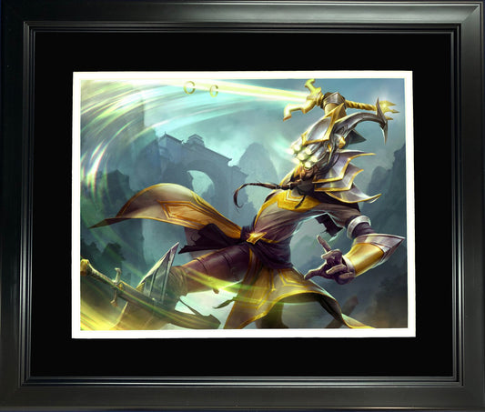 Framed Master Yi 11"x14" Video Game Photo