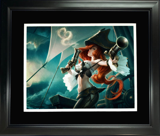 Framed Miss Fortune 11"x14" Video Game Photo