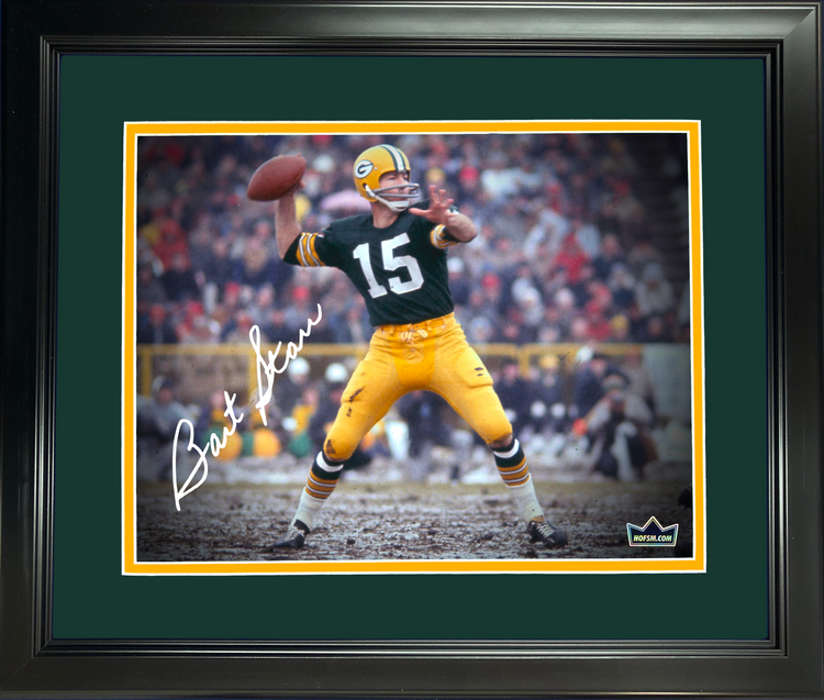 Framed Bart Starr Green Bay Packers Facsimile Laser Engraved Signature Auto 11"x14" Football Photo HOFSM Holo
