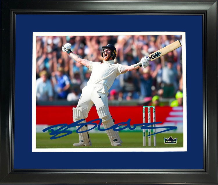 Framed Ben Stokes England National Team Facsimile Laser Engraved Signature Auto 11"x14" Cricket Photo HOFSM Holo