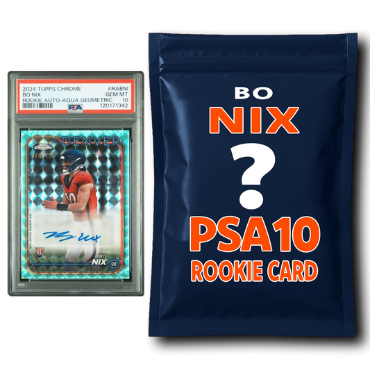 Bo Nix PSA 10 Graded Football Rookie Card Mystery Pack