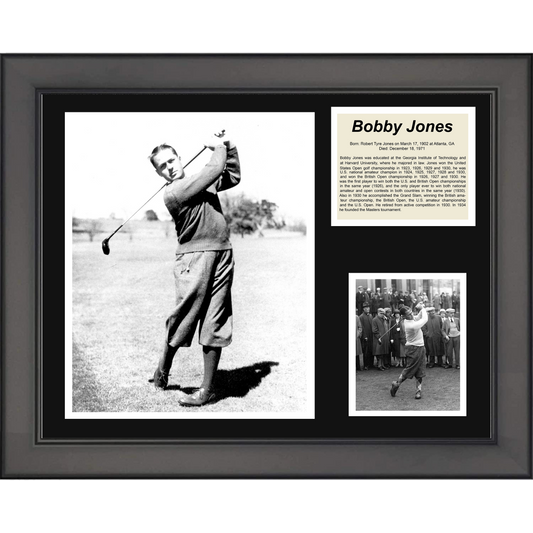 Framed Bobby Jones PGA Golf 11"x14" Three Photo Collage