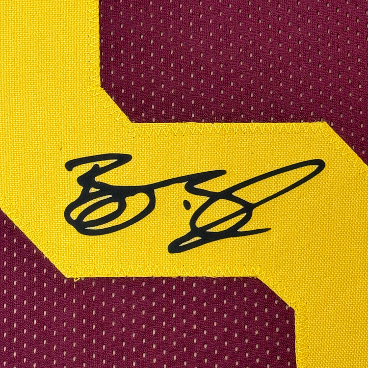 Framed Facsimile Autographed Reggie Bush 35x39 USC Maroon Reprint Laser Auto College Football Jersey
