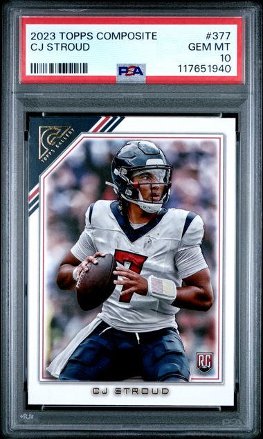 Graded 2023 Topps Composite CJ Stroud #377 Rookie RC Football Card PSA 10 Gem Mint