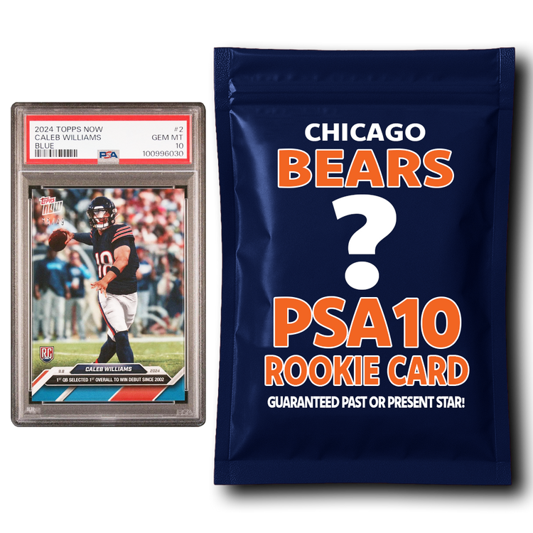 Chicago Bears PSA 10 Graded Rookie Card Mystery Pack