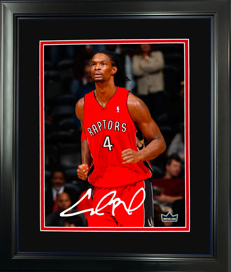 Framed Chris Bosh Toronto Raptors Facsimile Laser Engraved Signature Auto 11"x14" Basketball Photo HOFSM Holo
