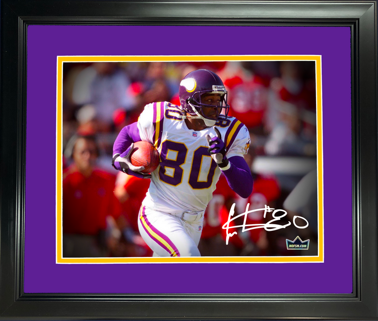 Framed Cris Carter Minnesota Vikings Facsimile Laser Engraved Signature Auto 11"x14" Football Photo HOFSM Holo