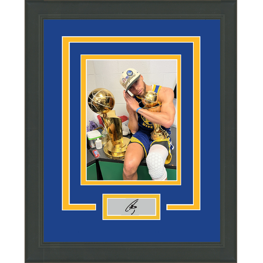 Framed Stephen Steph Curry Facsimile Laser Engraved Signature Auto Golden State Warriors 11x14 Basketball Photo
