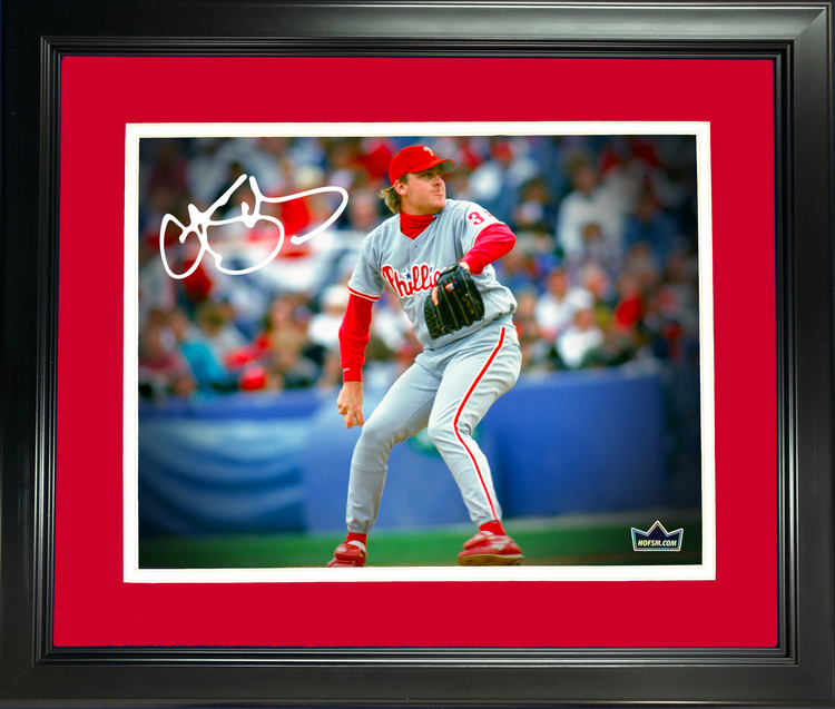 Framed Curt Schilling Philadelphia Phillies Facsimile Laser Engraved Signature Auto 11"x14" Baseball Photo HOFSM Holo