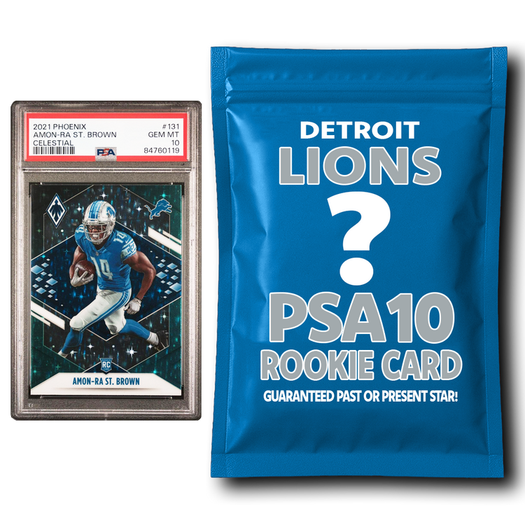 Detroit Lions PSA 10 Graded Rookie Card Mystery Pack