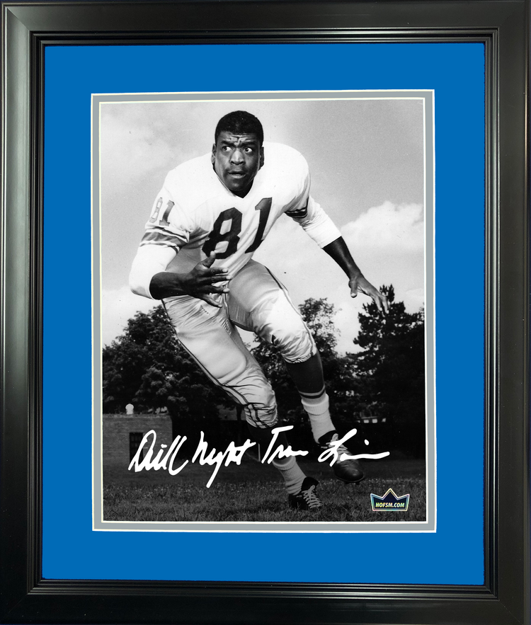 Framed Dick  Night Train  Lane Detroit Lions Facsimile Laser Engraved Signature Auto 11"x14" Football Photo HOFSM Holo