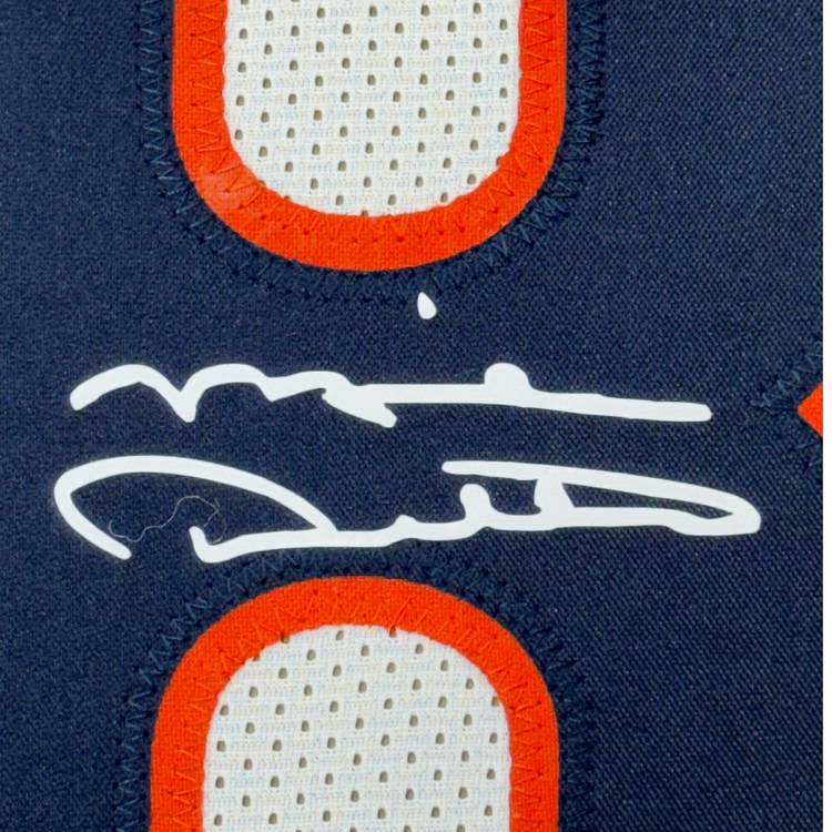 Framed Facsimile Autographed Mike Ditka 35x39 Chicago White Reprint Laser Auto Football Jersey