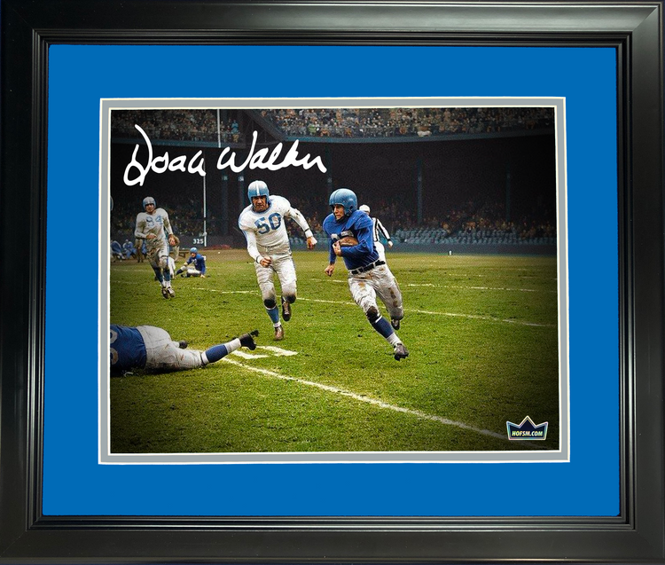 Framed Doak Walker Detroit Lions Facsimile Laser Engraved Signature Auto 11"x14" Football Photo HOFSM Holo