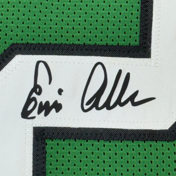 Framed Facsimile Autographed Eric Allen 35x39 Philadelphia Kelly Green Reprint Laser Auto Football Jersey