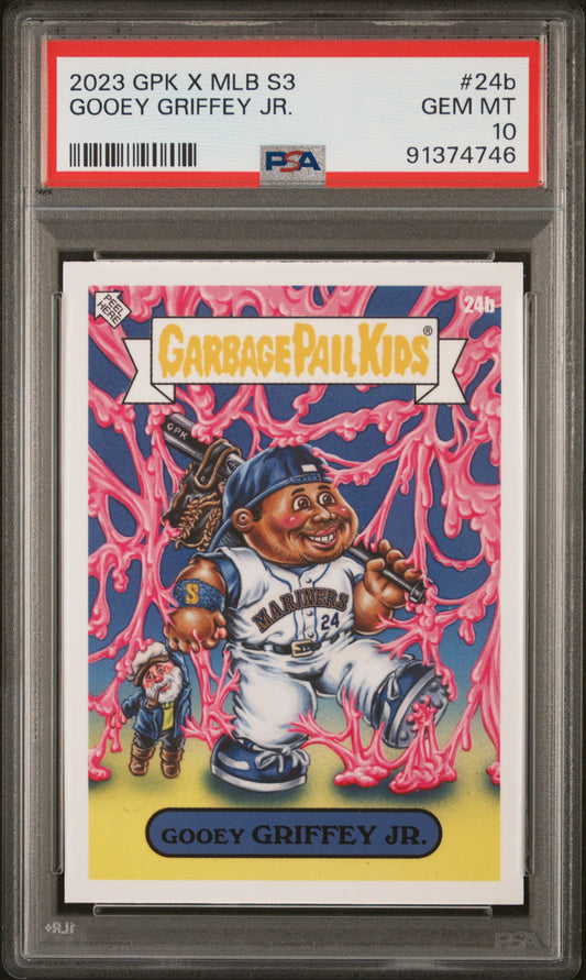 Graded 2023 Topps Garbage Pail Kids Ken Griffey Jr. #24B Gooey Griffey Jr Baseball Card PSA 10 Gem Mint