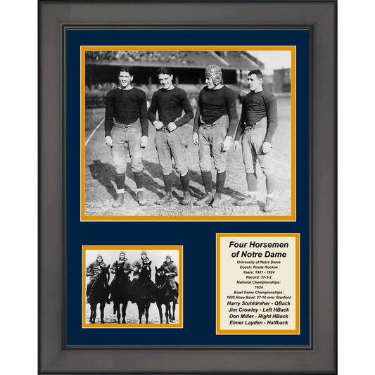 Framed Four Horsemen Notre Dame Fighting Irish 11"x14" College Football Three Photo Collage