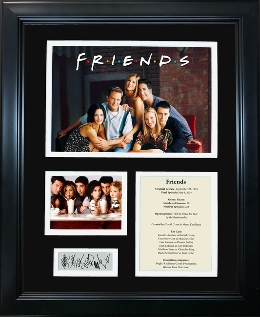 Framed Friends TV Show Facsimile Laser Engraved Signature Auto 11"x14" Photo Sig Collage