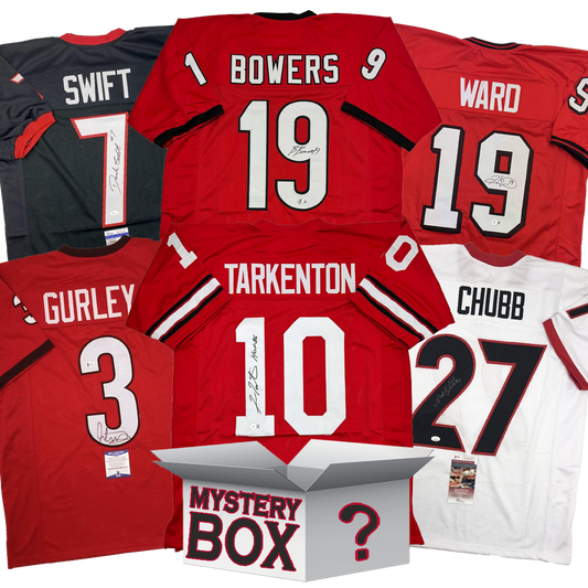 Autographed/Signed University of Georgia College Football Jersey Mystery Box with PSA JSA or Beckett COA