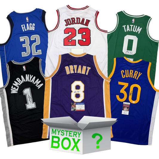 High Roller Autographed/Signed Basketball Jersey Mystery Box with PSA JSA or Beckett COA