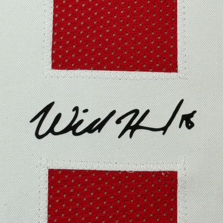 Framed Facsimile Autographed Will Howard 35x39 Ohio State Red Reprint Laser Auto College Football Jersey